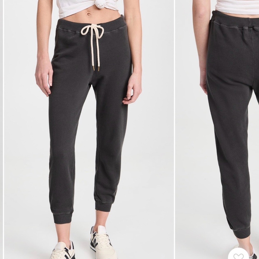 THE GREAT. Vintage Black Jogger Pants